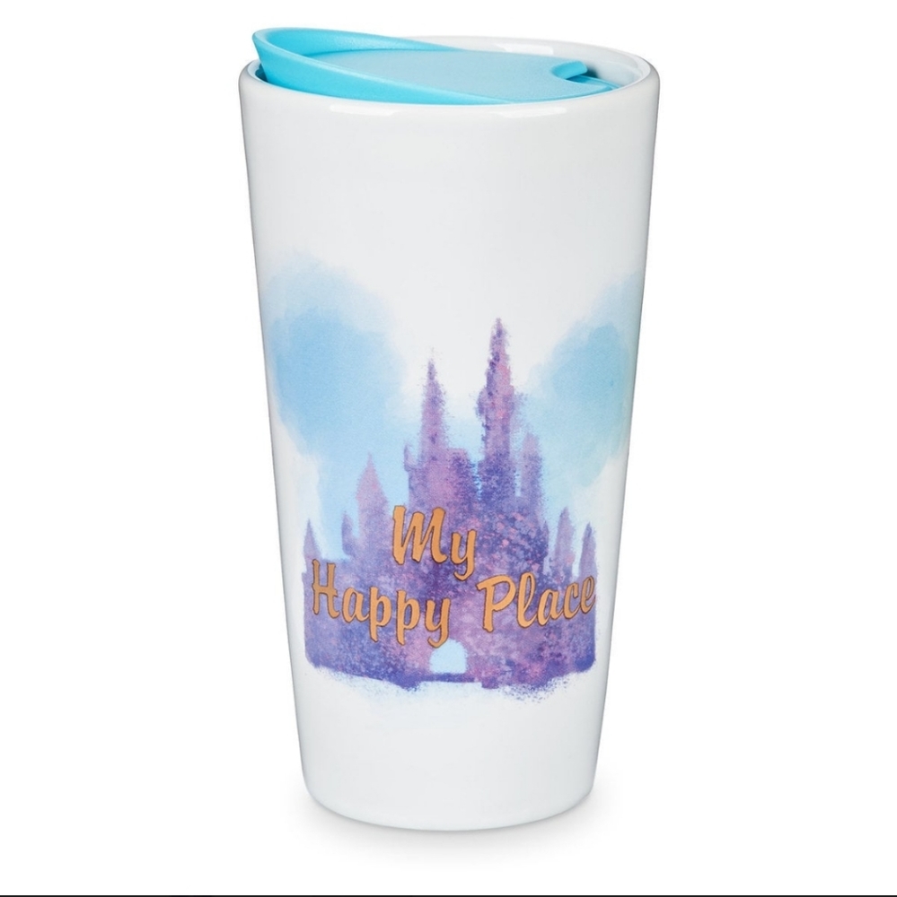 Disney Travel Tumbler - Ceramic - My Happy Place Like New